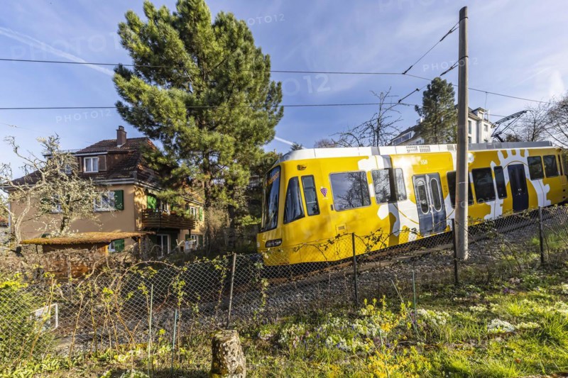 Cog railway of the Stuttgarter Straßenbahnen AG SSB. The railway is popularly known as the Zacke and is a landmark of the city of Stuttgart, Baden-Württemberg, Germany, Europe