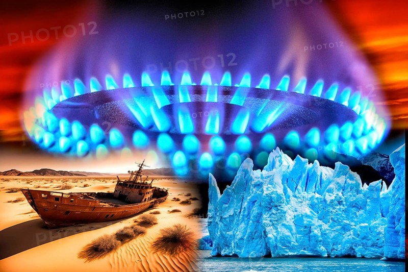 Symbolic image, carbon dioxide CO2, climate protection, climate change, world worth living in, nature conservation, biodiversity, species extinction, industrial emissions, ecosystem diversity, drought, heat, crop failures, drought disasters, famine worldwide, water scarcity, floods, heat records, melting ice