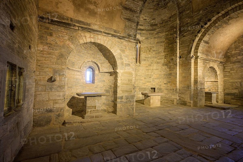 Chancel, Prieuré de Serrabone, Boule-d'Amont, Département Pyrénées-Oriental, France, Europe