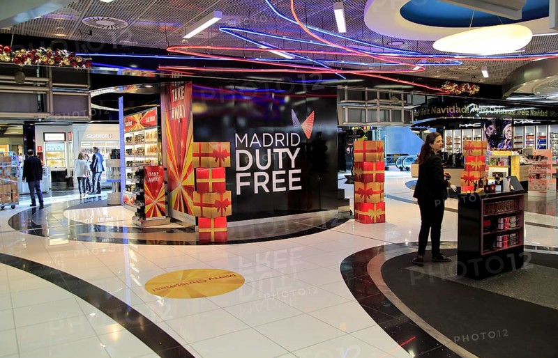 Duty Free shopping at Adolfo Suárez Madrid–Barajas airport, Madrid, Spain, Europe