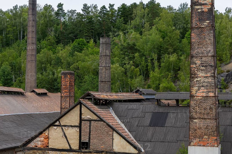 The more than 800-year-old Muldenhütten smelter site. The still existing, historical and heritage-protected smelter buildings as well as their partially preserved technical facilities make the site one of the oldest still existing sites of non-ferrous metallurgy in Germany, 19th Day of the Mining and Metallurgy Show Plants in the District of Central Saxony, Muldenhütten, Saxony, Germany, Europe