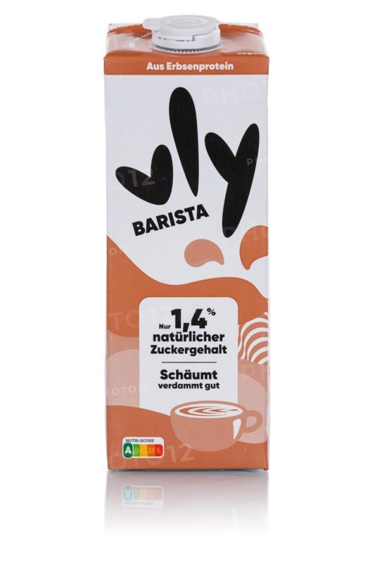 Vly Variety Barista vegan pea milk milk replacer cropped against a white background