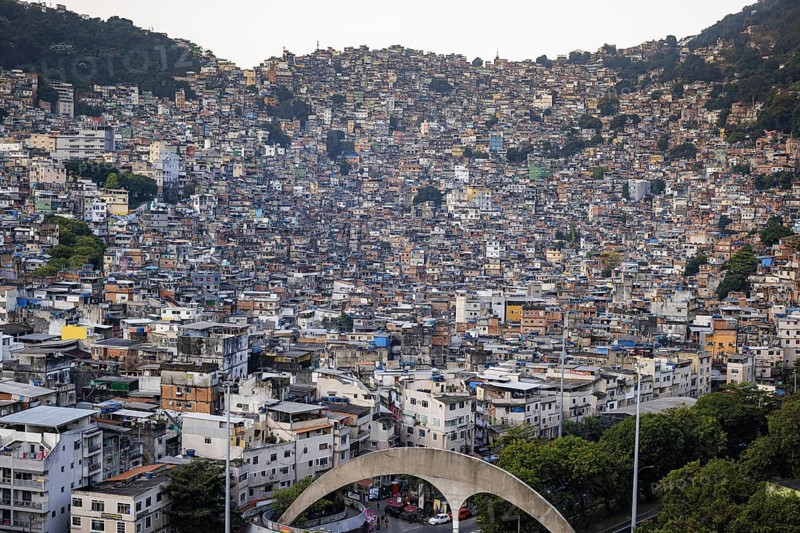 View of the Rocinha favela. Rio de Janeiro, 13.02.2013. Photographed on behalf of the Federal Ministry for Economic Cooperation and Development