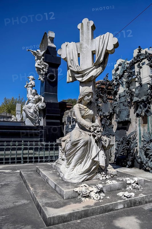 Monumental grave in the cemetery of Recoleta, Buenos Aires, Argentina, South America