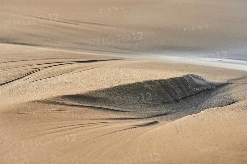 Mold sand on the beach "Platja del Fangar", coast, nature reserve, ebro delta, Catalonia, Spain, Europe