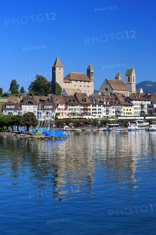 Rapperswil Castle on Lake Zurich, Switzerland, Europe