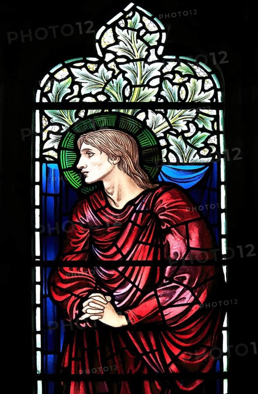 Church of Saint Mary Magdalene stained glass window, Thornham Magna, Suffolk, England, UK design by Edward Burne-Jones, Morris and Co