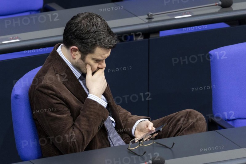Marco Buschmann (FDP), Federal Minister of Justice, pictured in the German Bundestag in Berlin, 15/03/2024