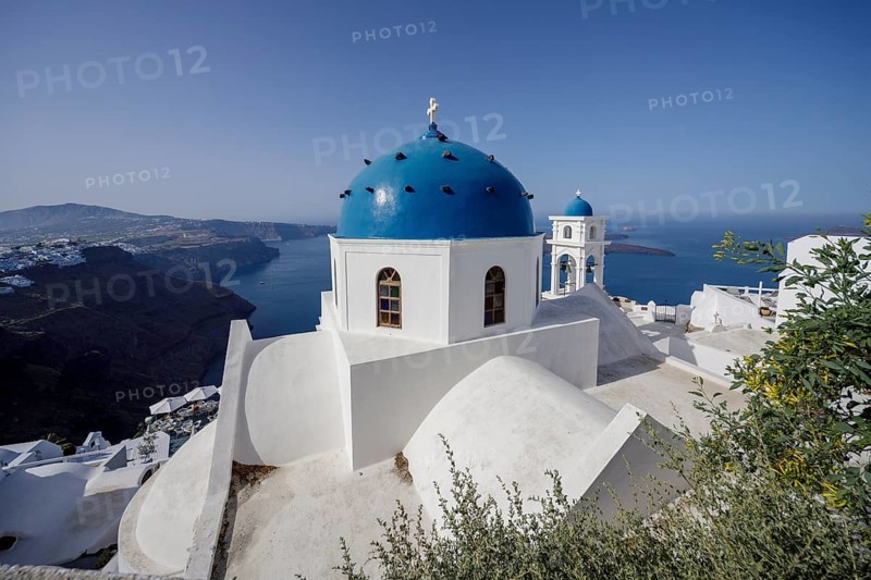 Santorini, Imerovigli, Church of Agios Anastasia, Cyclades, Greece, Europe