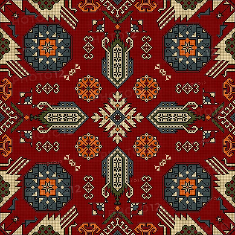 Persian seamless pattern, vector template design.