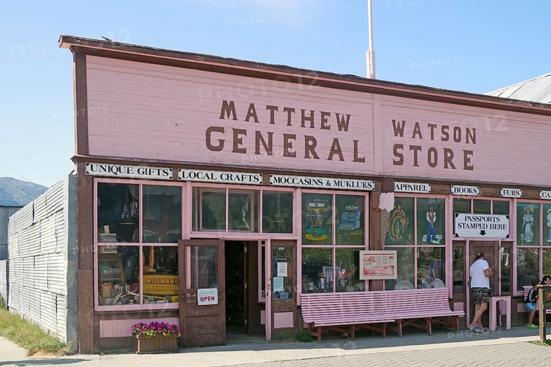 The oldest shop in the Yukon Territory, wooden building, Canada, North America