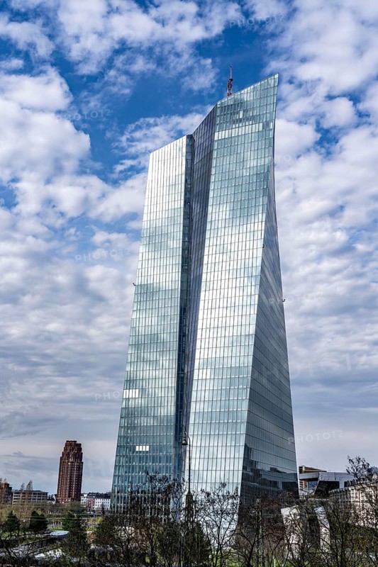 Building of the European Central Bank, ECB, in Frankfurt am Main, Hesse, Germany, Europe