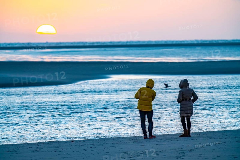 West beach, beach walk, beach, island, East Frisia, winter, season, autumn, Lower Saxony, Germany, Europe