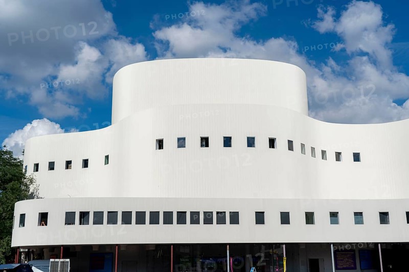 The theatre, after renovation, shortly in front of reopening, Düsseldorf, North Rhine-Westphalia, Germany, Europe
