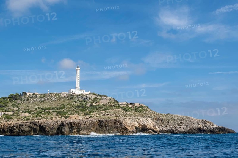 Faro di Leuca, Santa Maria di Leuca lighthouse, Leuca, province of Lecce, Apulia, Salento, Italy, Europe