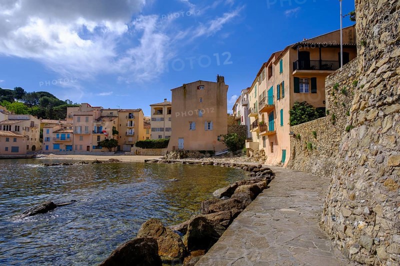 Old town, with remains of city walls, Saint Tropez, Var, French Riviera, Provence-Alpes-Cote d'Azur, Cote d Azur, France, Europe