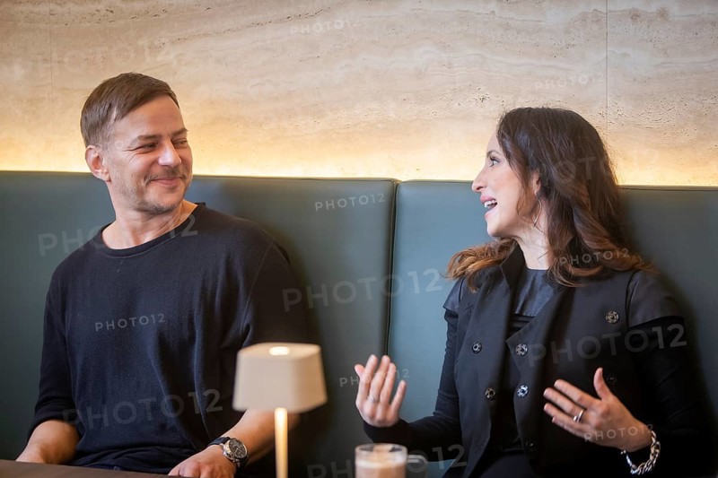 Stephanie Stumph and Tom Wlaschiha - Press event for the moderation of the SemperOperaball 2024, Dresden, Saxony, Germany, Europe
