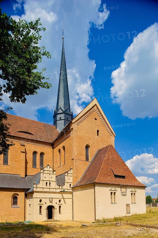 Dobrilugk Monastery (Dobraluca) was a Cistercian abbey in Lower Lusatia in the area of today's Doberlug-Kirchhain. The monastery in Dobrilugk was founded by a son of Margrave Konrad of Meissen, Dietrich von Landsberg, in 1165. The monastery church from the beginning of the 13th century can still be admired today. Alongside the churches in Lehnin and Chorin, it is one of the most imposing and important brick buildings from this period. Restorations and remodelling were carried out in 1905/1906, resulting in a mixture of medieval and baroque design elements. Only part of the south wing of the monastery buildings remains, Doberlug Kirchhain Monastery, Doberlug Kirchhain, Brandenburg, Germany, Europe
