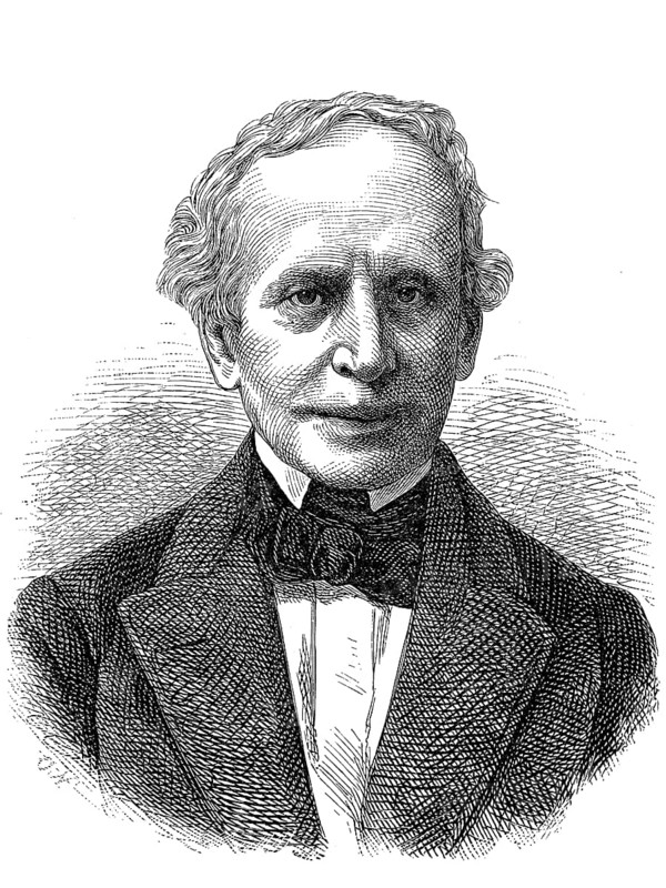 Karl Schnaase, 7 September 1798, 20 May 1875, was a German lawyer and art historian, Historical, digital reproduction of an original from the 19th century