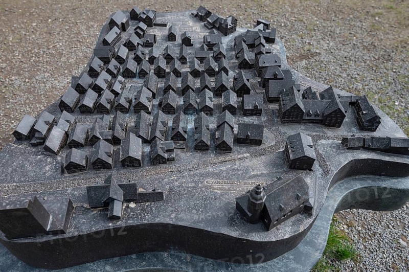 Illustrative model of the historic old town, Alter Flecken, 17th century, Freudenberg, North Rhine-Westphalia, Germany, Europe