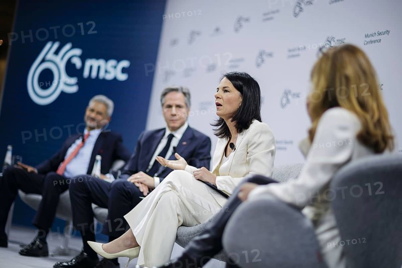 60th Munich Security Conference. Panel discussion on 'Äô Growing the Pie: Seizing Shard Opportunities'Äô with Annalena Bärbock (Bündnis 90/Die Grünen), Federal Foreign Minister, Antony Blinken, Secretary of State of the United States of America, and Subrahmanyam Jaishankar, Foreign Minister of India. Munich, 17.02.2024. Photographed on behalf of the Federal Foreign Office