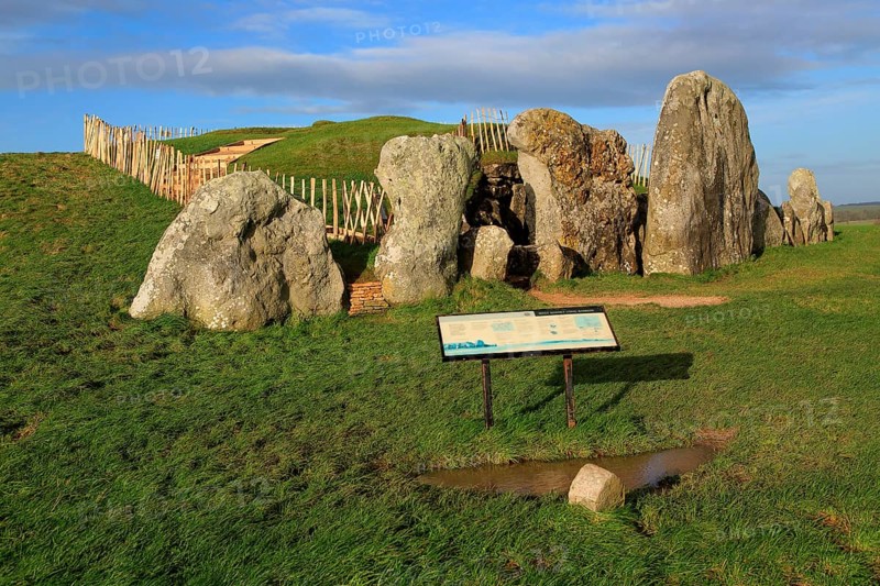 West Kennet neolithic long barrow, Wiltshire, England, UK
