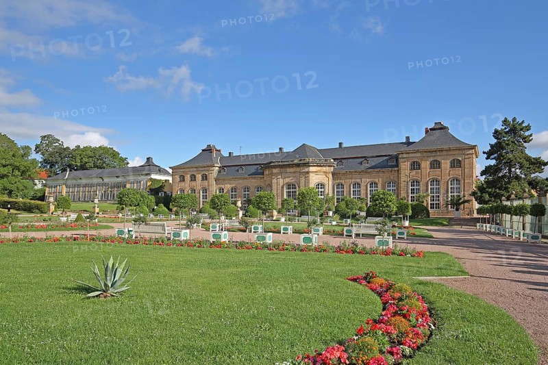 Baroque Orangery, Castle Park, English Garden, Baroque Garden, Gotha, Thuringia, Germany, Europe