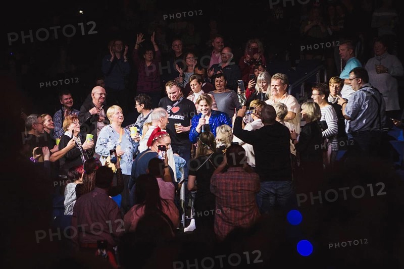 Vincent Groß in the audience at the Schlagernacht des Jahres live on Das Original Tour in Berlin's Uber Arena on 16 November 2024