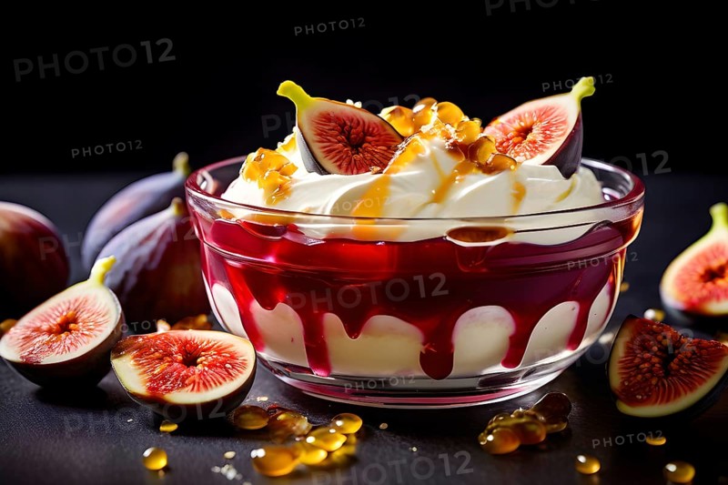 Lively and healthy mood food for dessert, AI generated, AI generated