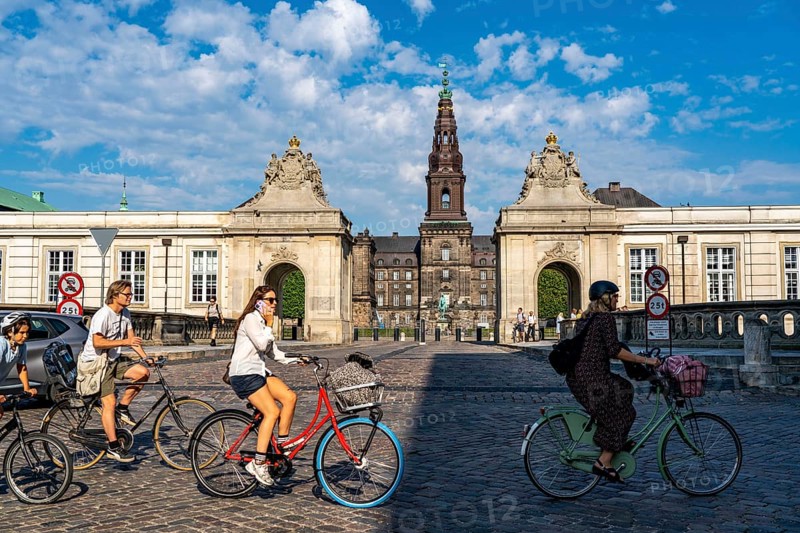 Christiansborg Palace, seat of the three heads of state of the Kingdom of Denmark. Copenhagen, Denmark, Europe
