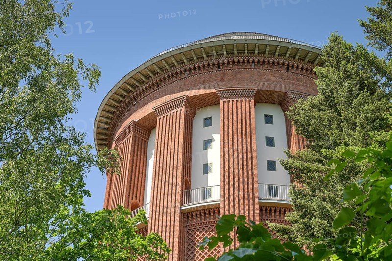 Water tower, cemetery, Bergstraße, Steglitz, Berlin, Germany, Europe