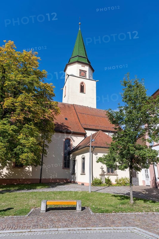 The Catholic Church of St Verena and Gallus, built in the 13th century, Hüfingen, Black Forest district, Baden-Württemberg, Germany, Europe