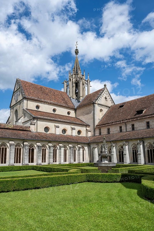 Monastery church and cloister, Bebenhausen Monastery and Palace, former Cistercian Abbey, Tübingen district, Baden-Württemberg, Germany, Europe