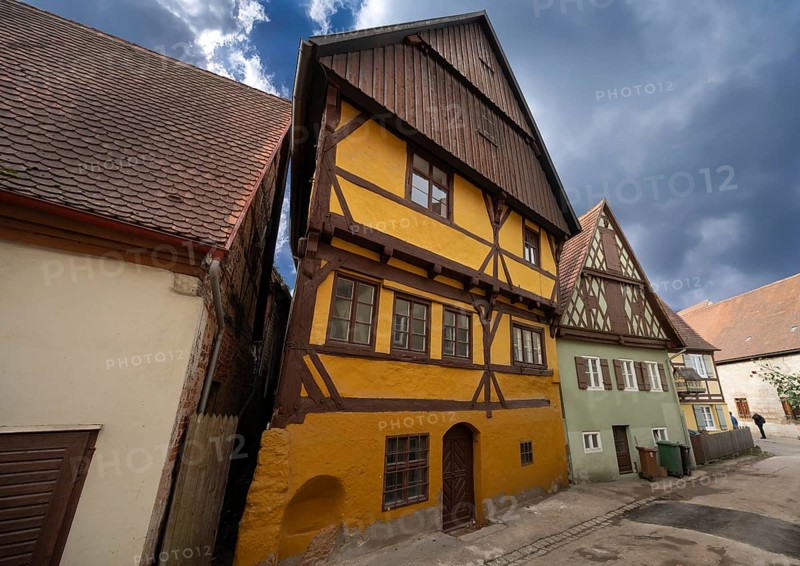 Historic half-timbered house, Hintere Priestergasse, Dinkelsbühl, Bavaria, Germany, Europe