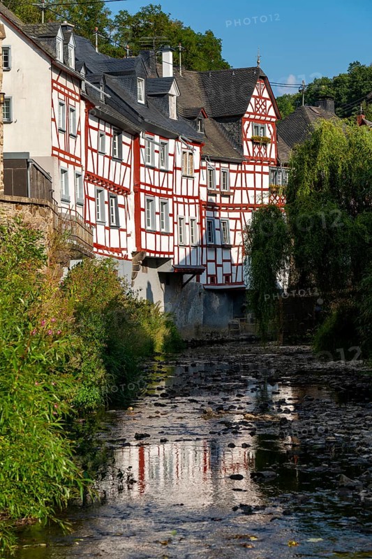 Monreal, idyllic half-timbered village in the Elz valley, in the district of Mayen-Koblenz in Rhineland-Palatinate, Germany, Europe