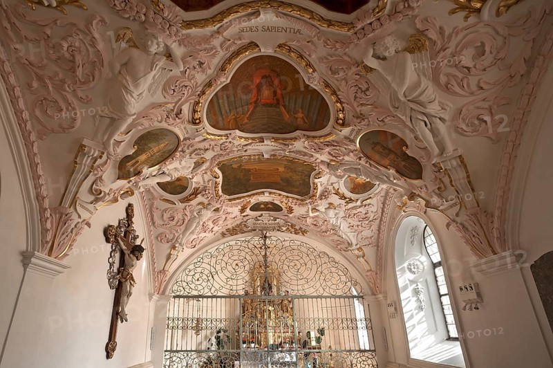 Interior of the Chapel of Mercy, 17th century, Old Chapel, Cream-spot tiger Street 7, Regensburg, Upper Palatinate, Bavaria, Germany, Europe