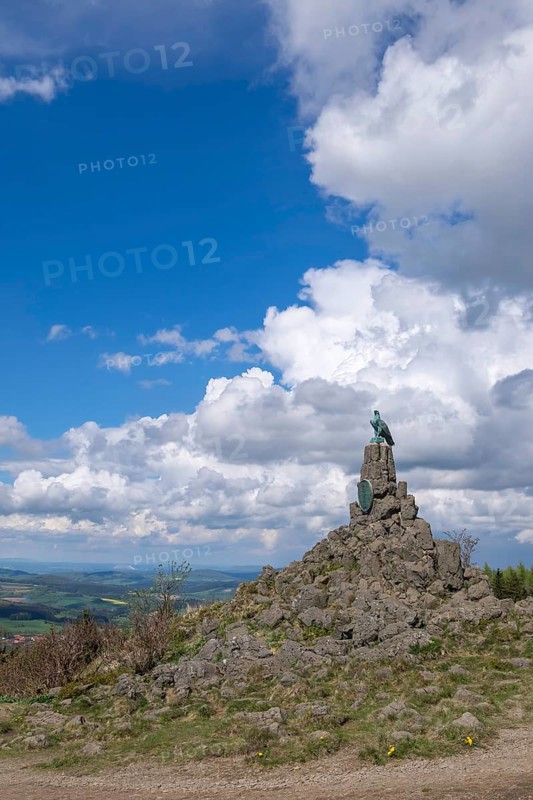 Aviation memorial, Wasserkuppe, Rhön, district of Fulda, Hesse, Germany, Europe