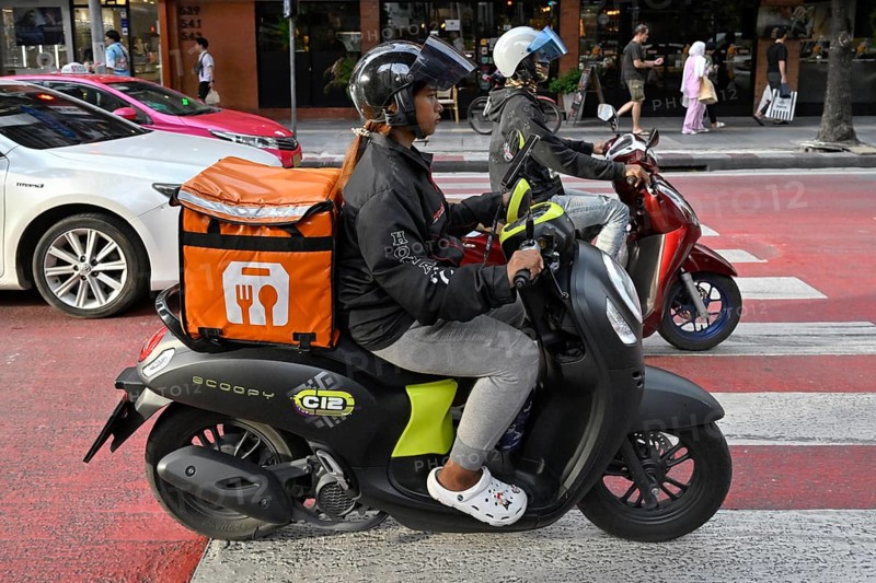 Scooter rider woman