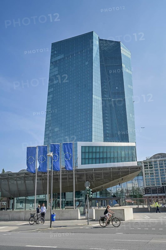 European Central Bank ECB, Main Building, Headquarters, Sonnemannstraße, Ostend, Frankfurt am Main, Hesse, Germany, Europe