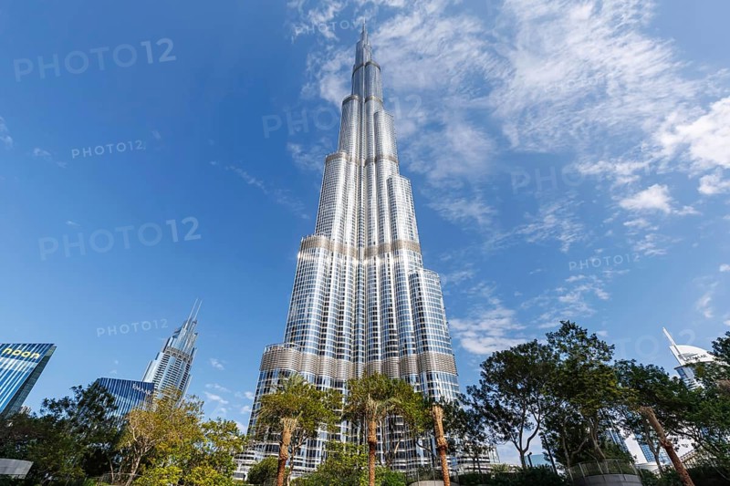 Burj Khalifa tallest building in the world in Downtown Dubai, United Arab Emirates, Asia