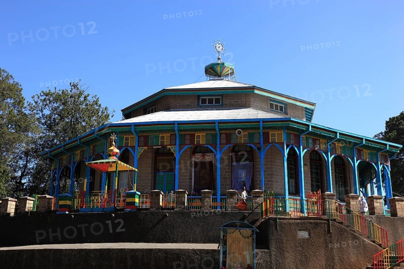 St Mary's Church on Mount Entoto near Addis Ababa, Ethiopia, Africa