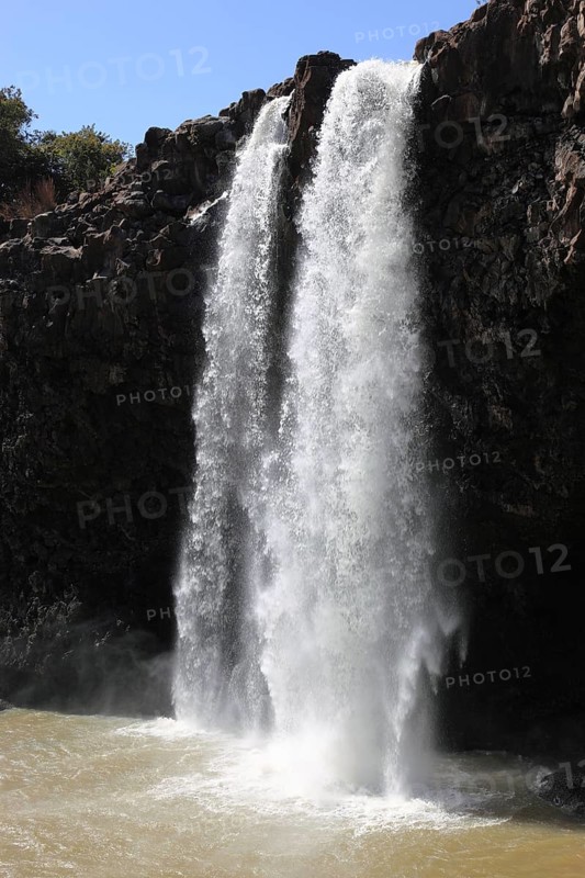 Ahamra region, the Blue Nile waterfall, in the highlands of Abyssinia, Blue Nile, Tis Issat waterfall, Ethiopia, Africa