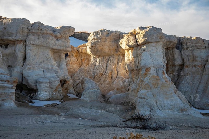 Calhan, Colorado - Paint Mines Interpretive Park. The park contains colorful bands of clay, caused by oxidized iron compounds, that Native Americans used to make paint