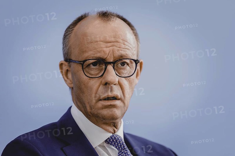Friedrich Merz, CDU party chairman, at the Federal Press Conference on the consequences of Solingen. Berlin, 27.08.2024