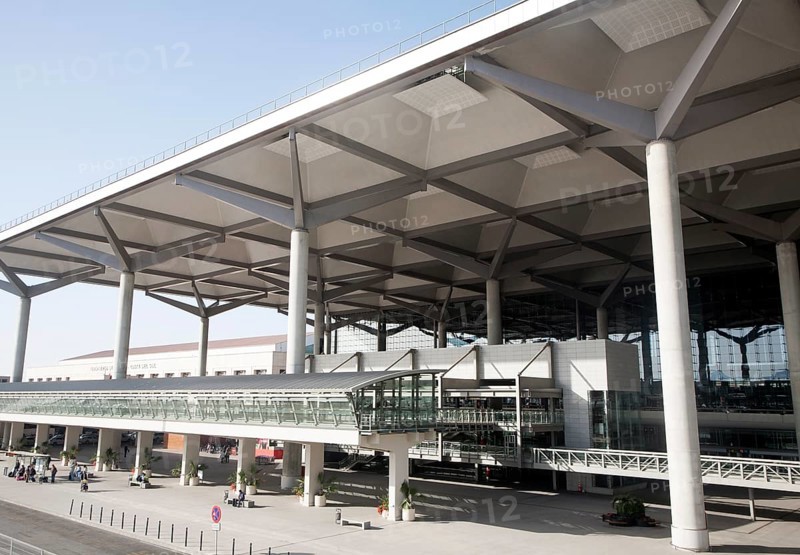 Modern architecture of Malaga airport, Spain, Europe
