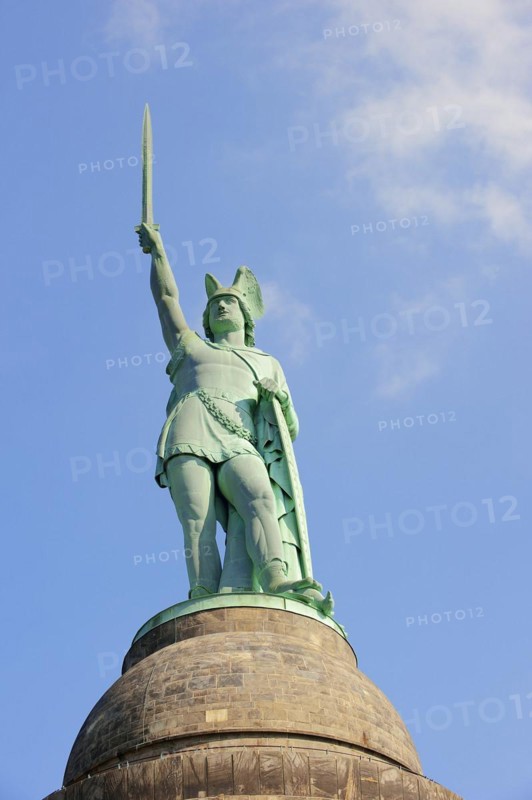 Hermann Monument by Ernst von Bandel, Detmold, Teutoburg Forest, North Rhine-Westphalia, Germany, Europe
