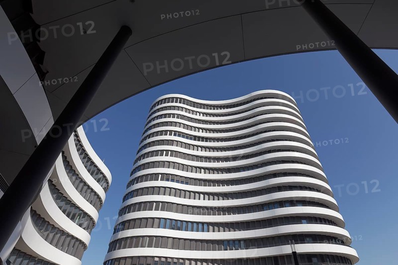 Alto Medienhafen office tower, Office Campus by SOP Architekten, Düsseldorf Media Harbour Düsseldorf, North Rhine-Westphalia, Germany, Europe