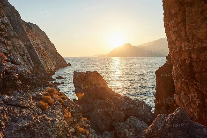 Landscape of the coast of Plakias, Crete, Greece, Europe