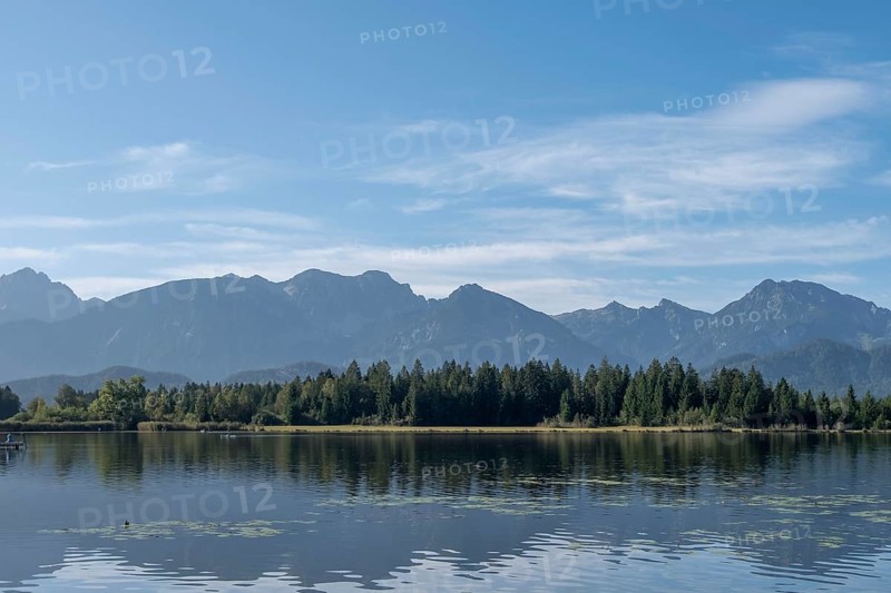 Hopfensee, Hopfen am See, near Füssen, Allgäu Alps, East Allgäu, Allgäu, Bavaria, Germany, Europe