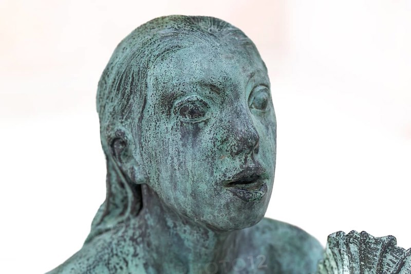 Bronze sculpture, Mermaid, State Museum of Art, Statens Museum for Kunst, SMK, National Gallery, Copenhagen, Denmark, Europe